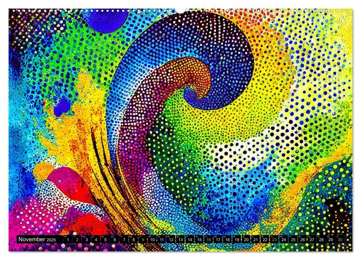 Bild: 9783435979646 | Abstrakte Farbdynamik (Wandkalender 2025 DIN A2 quer), CALVENDO...