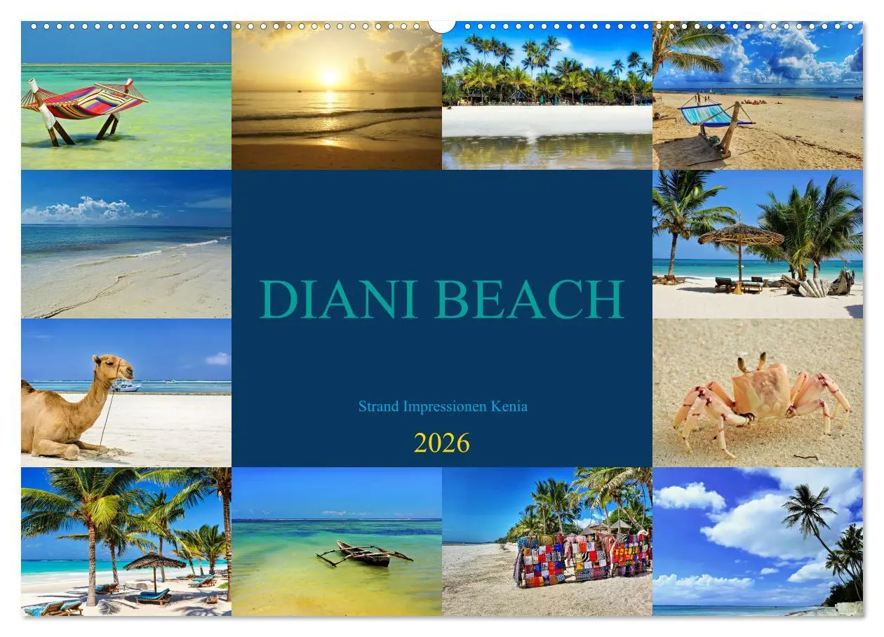 Cover: 9783457519646 | DIANI BEACH Strand Impressionen Kenia (Wandkalender 2026 DIN A2...