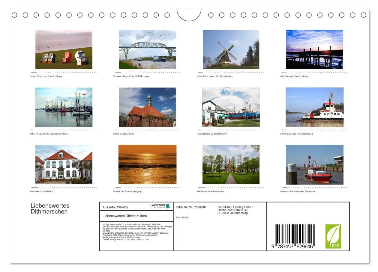 Bild: 9783457829646 | Liebenswertes Dithmarschen (Wandkalender 2026 DIN A4 quer),...