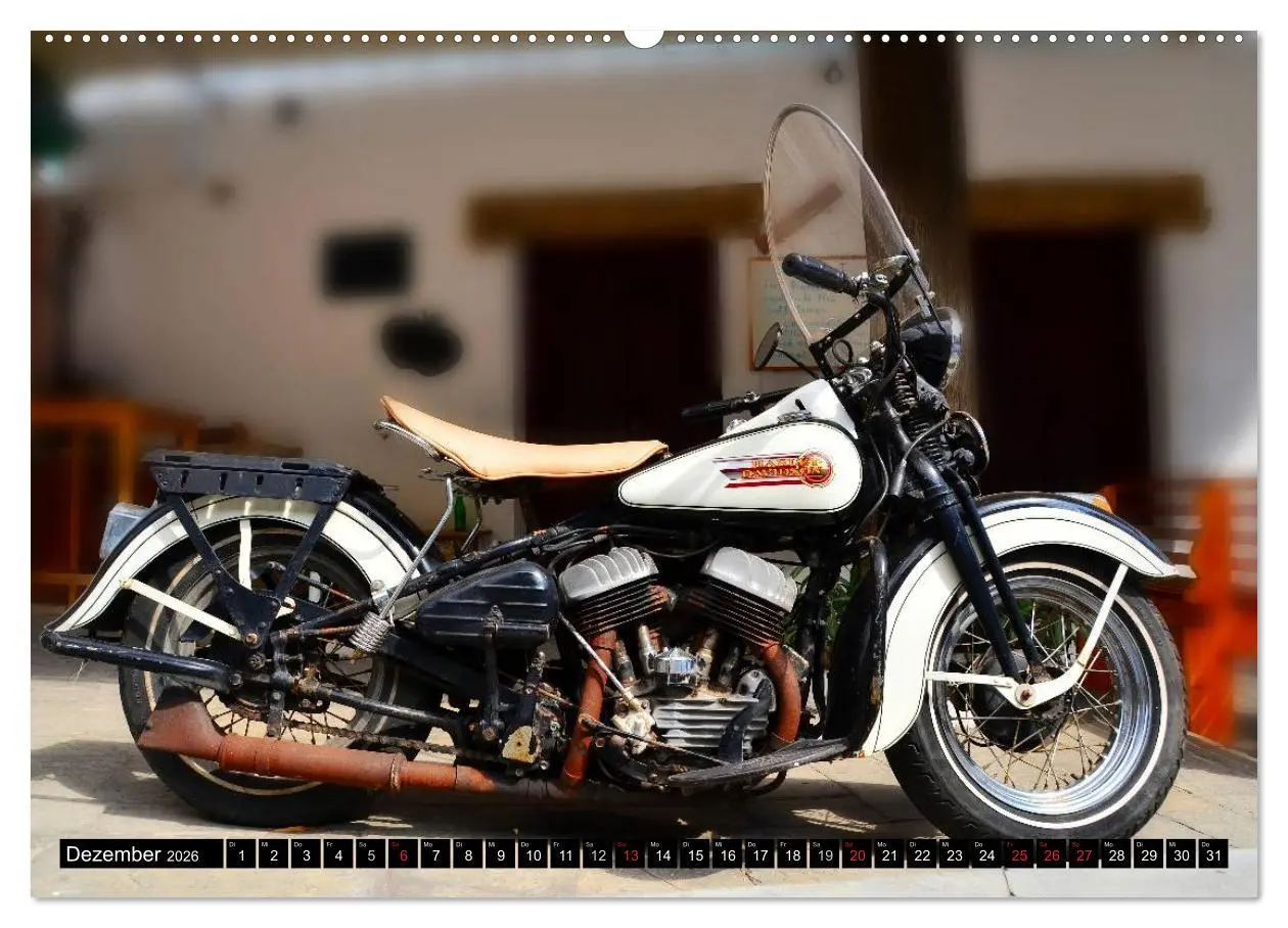 Bild: 9783516089646 | Harley Davidson WLA 750 (Wandkalender 2026 DIN A2 quer), CALVENDO...