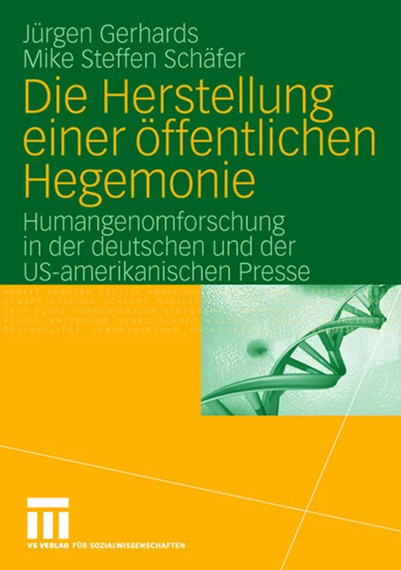 Cover: 9783531149646 | Die Herstellung einer öffentlichen Hegemonie | Jürgen Gerhards (u. a.)