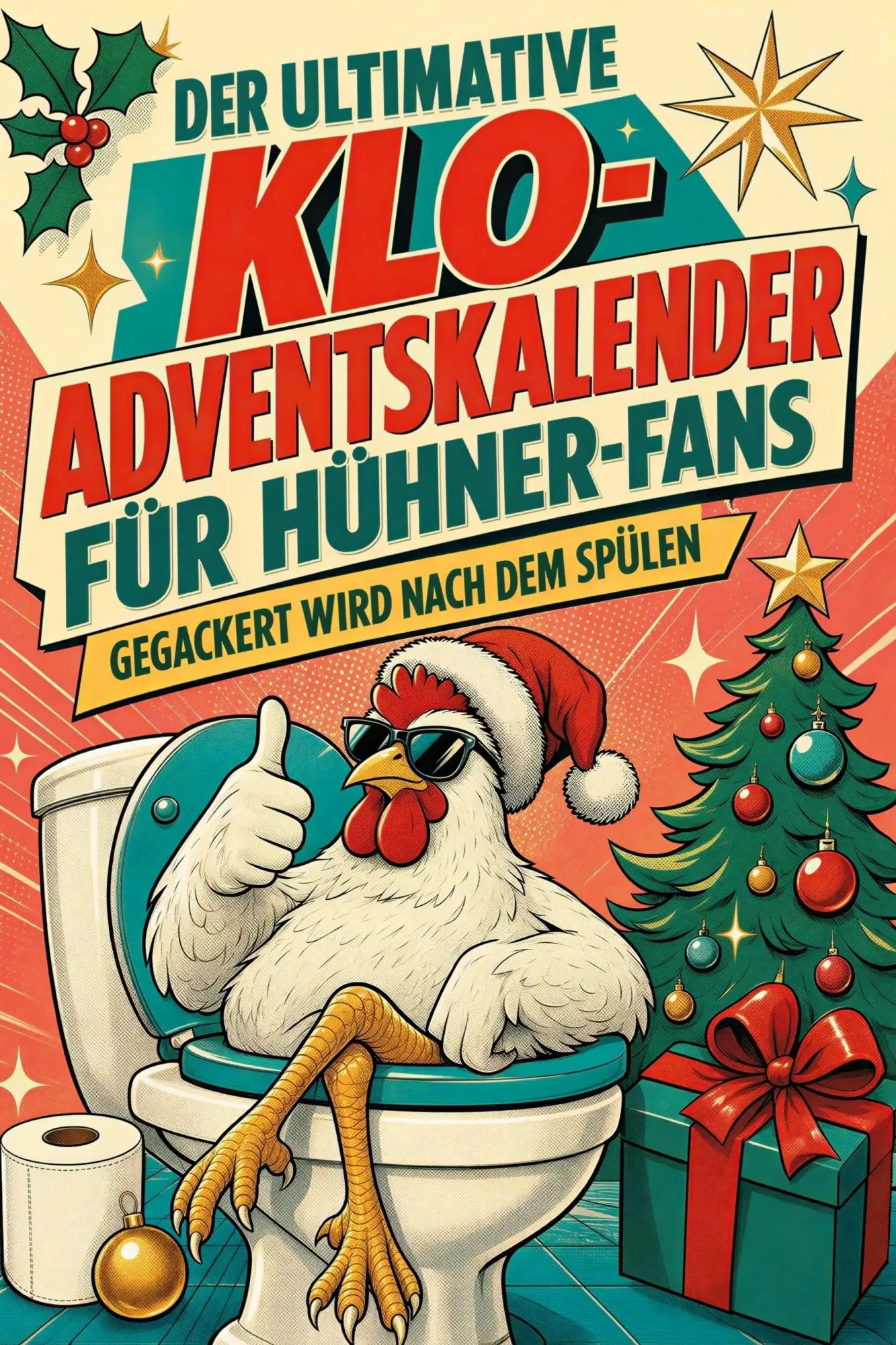 Cover: 9783696109646 | Der ultimative Klo-Adventskalender für Hühner-Fans | Jonas Vogel