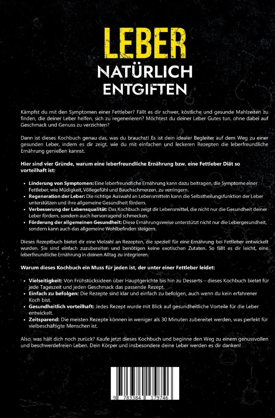 Rückseite: 9783384179746 | Leber natürlich entgiften - Das große Fettleber Kochbuch | Lehmann