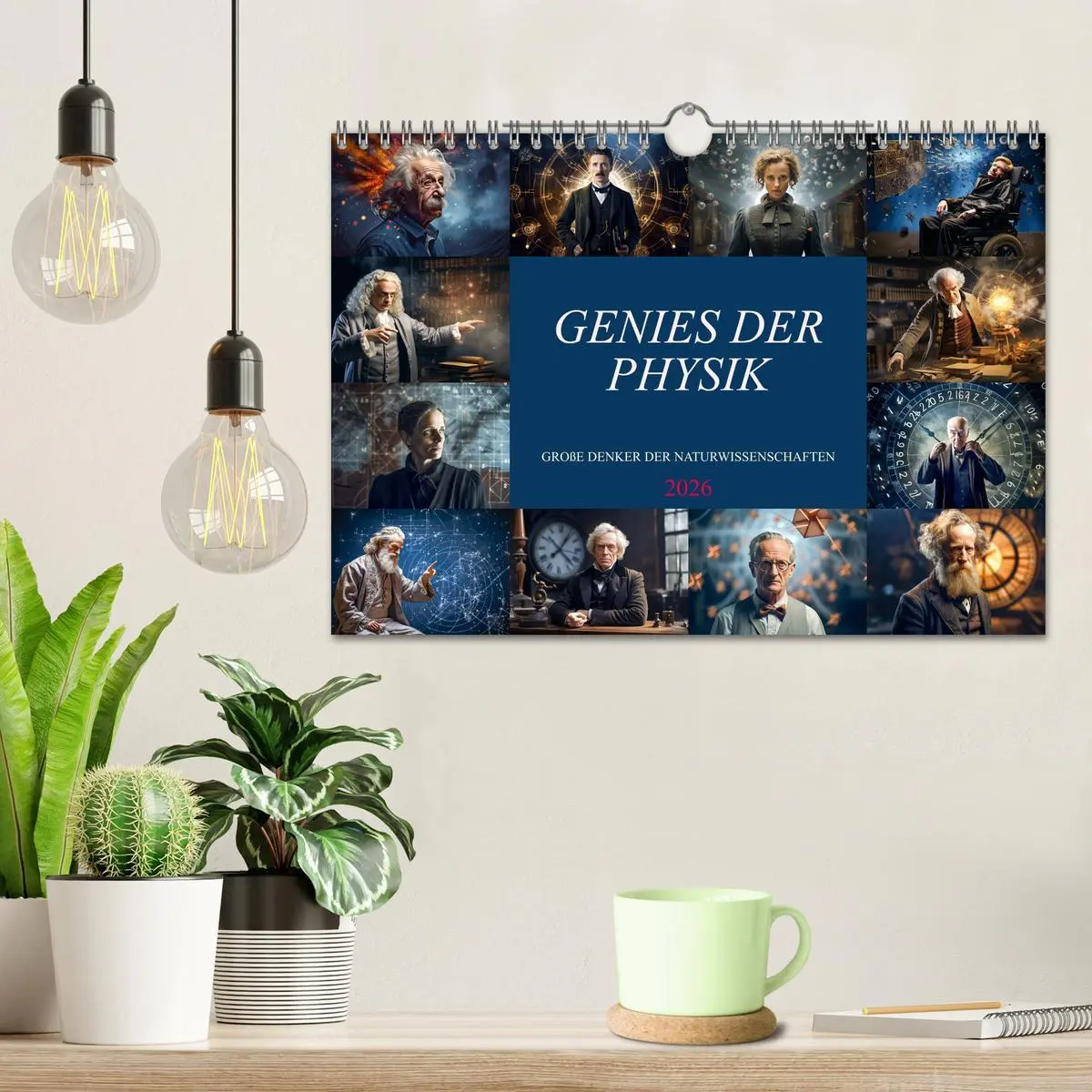 Bild: 9783457369746 | Genies der Physik (Wandkalender 2026 DIN A4 quer), CALVENDO...