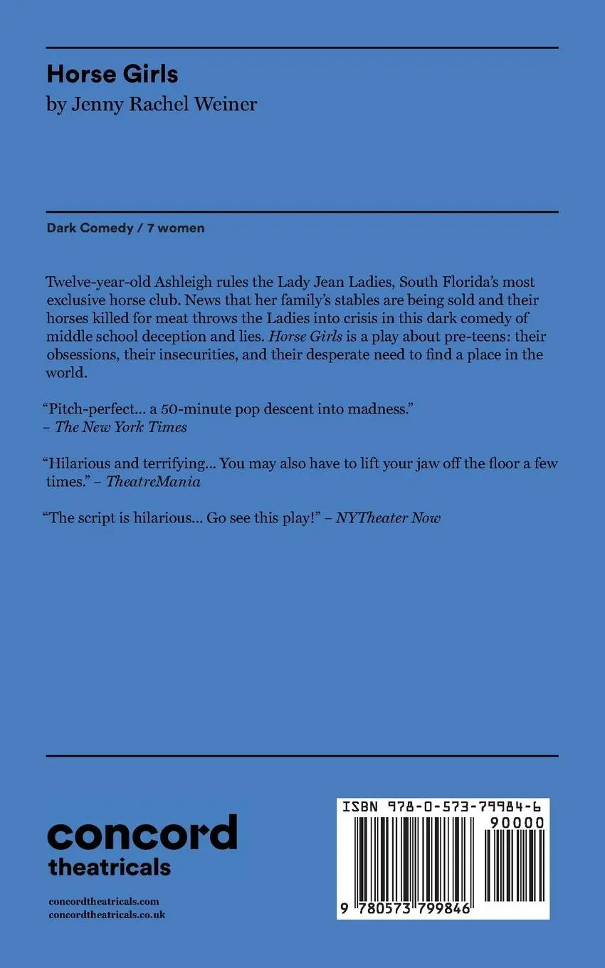 Rückseite: 9780573799846 | Horse Girls | Jenny Rachel Weiner | Taschenbuch | Englisch | 2015