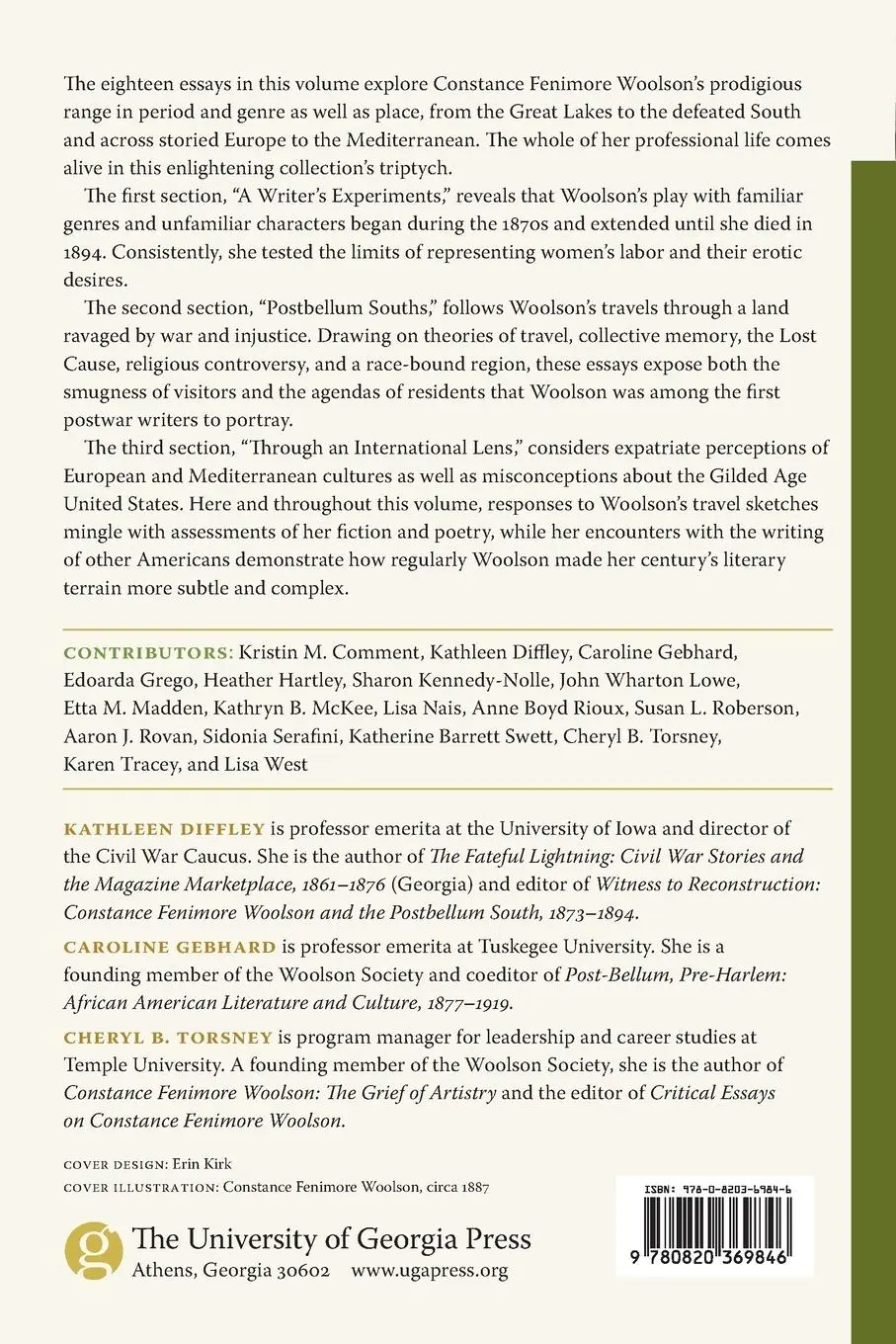 Rückseite: 9780820369846 | Secret Histories | A New Era in Constance Fenimore Woolson Scholarship