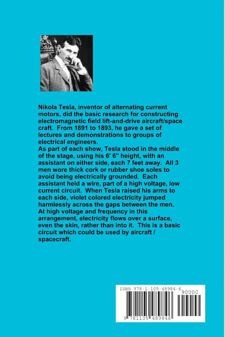 Rückseite: 9781105489846 | Nikola Tesla, Man Ahead of His Time (How to Build a UFO) | Bill Jones