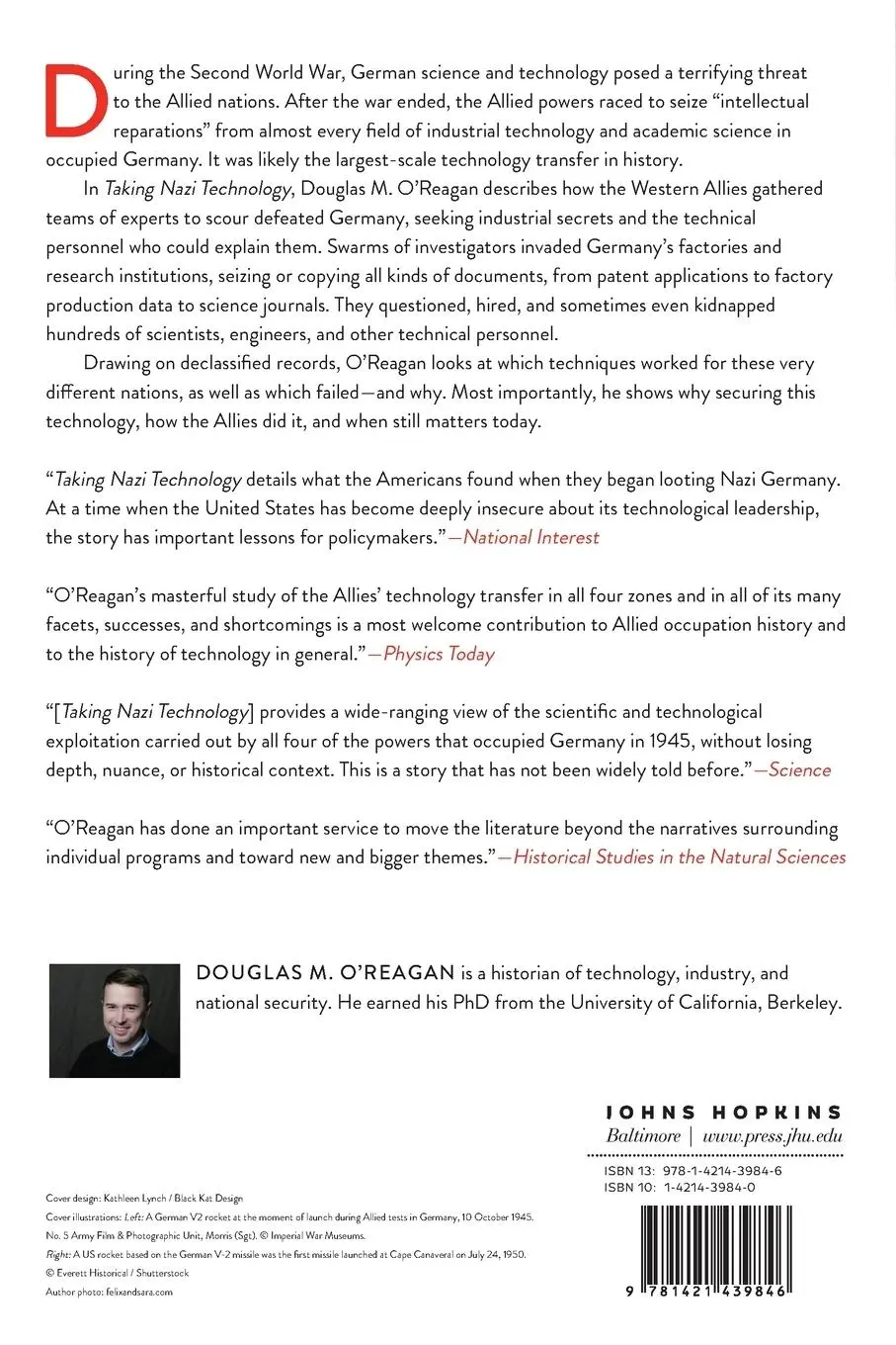 Rückseite: 9781421439846 | Taking Nazi Technology | Douglas M O'Reagan | Taschenbuch | Englisch
