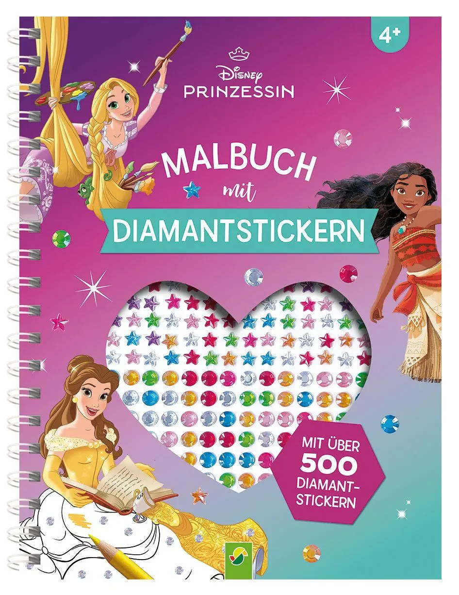Cover: 9783849949846 | Disney Prinzessin Malbuch mit Diamantstickern Malspaß mit über 500...