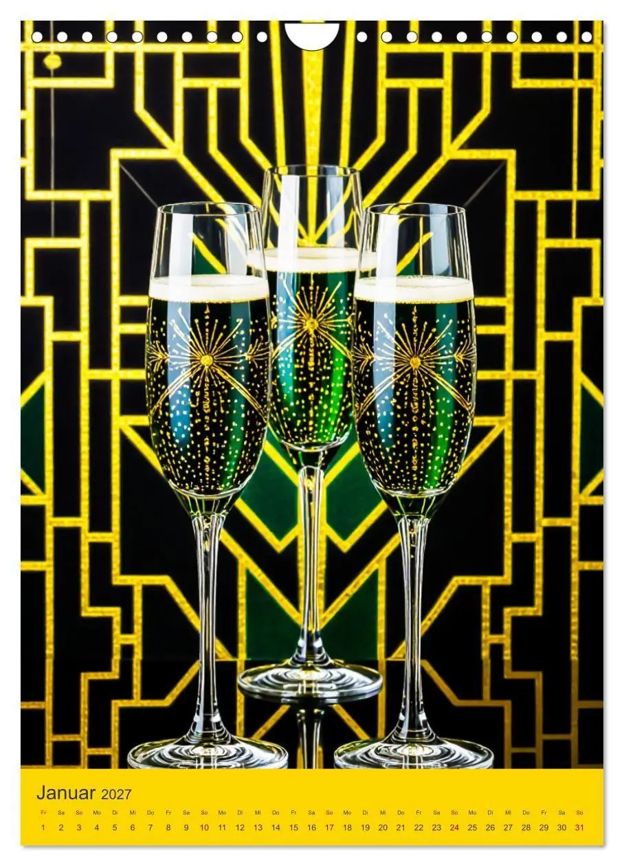 Bild: 9783516749946 | Art Deco Luxury - Golden Twenties (Wandkalender 2027 DIN A4 hoch),...