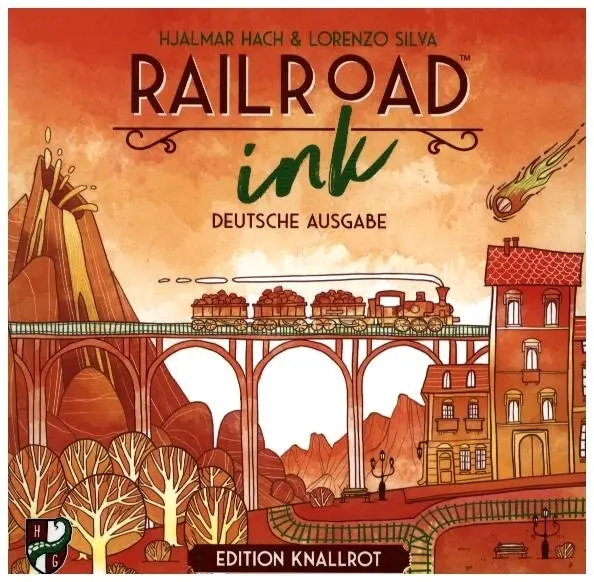 Cover: 4260664070047 | Railroad Ink: Edition Knallrot | Lorenzo Silva (u. a.) | Spiel | 2024