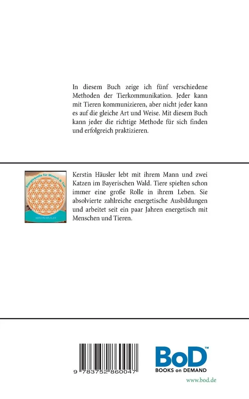 Rückseite: 9783752860047 | Tierkommunikation leicht gemacht | Kerstin Häusler | Taschenbuch