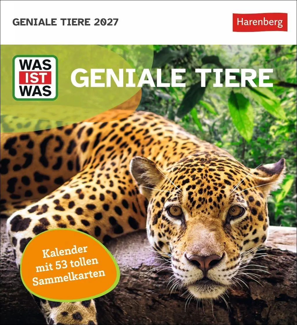 Cover: 9783840040047 | WAS IST WAS Geniale Tiere Postkartenkalender 2027 - Kalender mit 53...