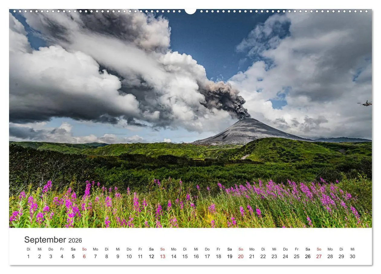 Bild: 9783457760147 | Vulkane 2026 (Wandkalender 2026 DIN A2 quer), CALVENDO Monatskalender