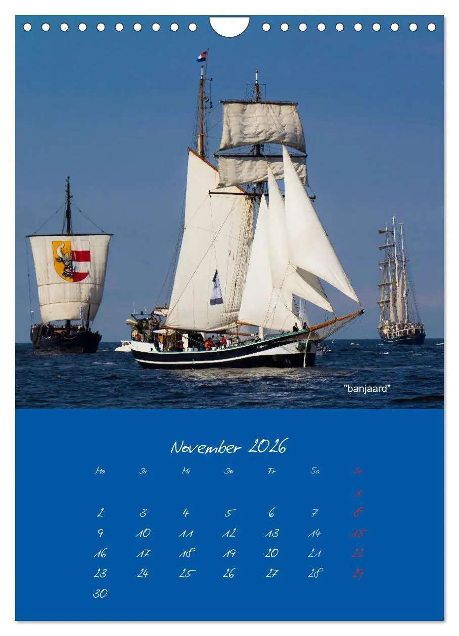 Bild: 9783516470147 | Unter Segeln (Wandkalender 2026 DIN A4 hoch), CALVENDO Monatskalender