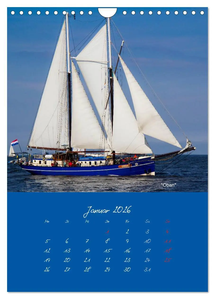Bild: 9783516470147 | Unter Segeln (Wandkalender 2026 DIN A4 hoch), CALVENDO Monatskalender