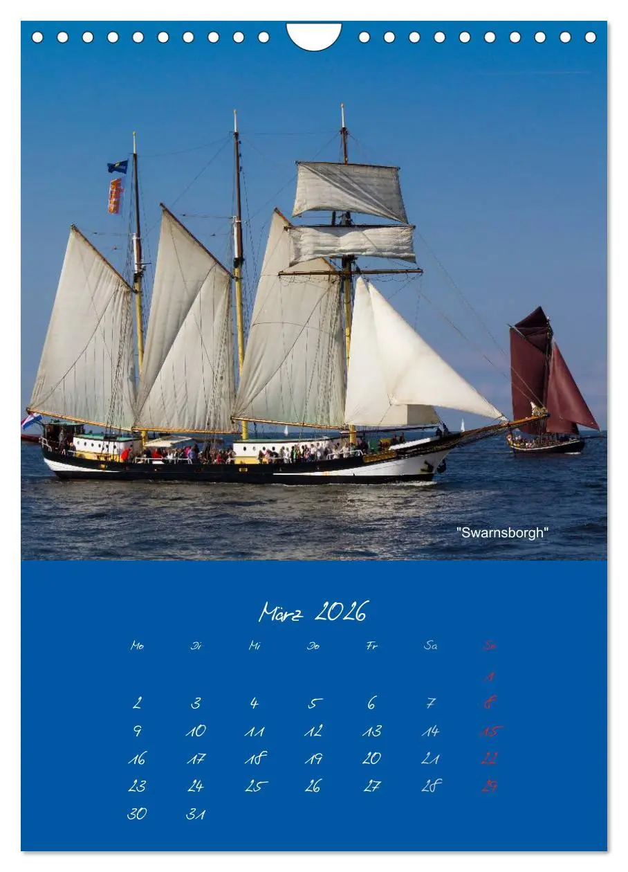Bild: 9783516470147 | Unter Segeln (Wandkalender 2026 DIN A4 hoch), CALVENDO Monatskalender