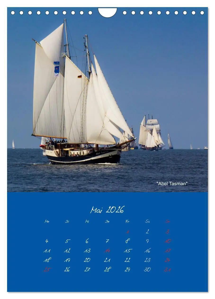 Bild: 9783516470147 | Unter Segeln (Wandkalender 2026 DIN A4 hoch), CALVENDO Monatskalender