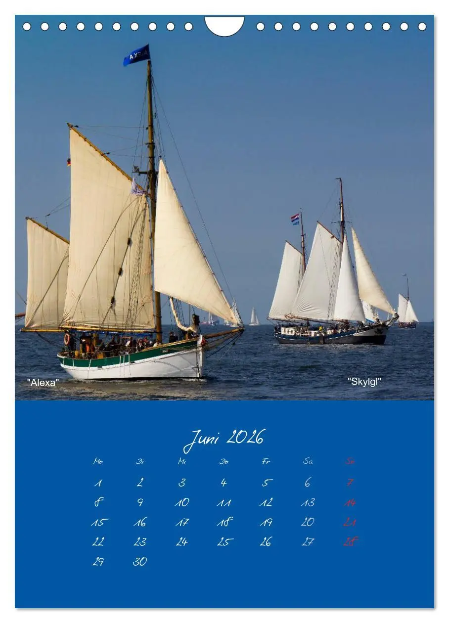 Bild: 9783516470147 | Unter Segeln (Wandkalender 2026 DIN A4 hoch), CALVENDO Monatskalender