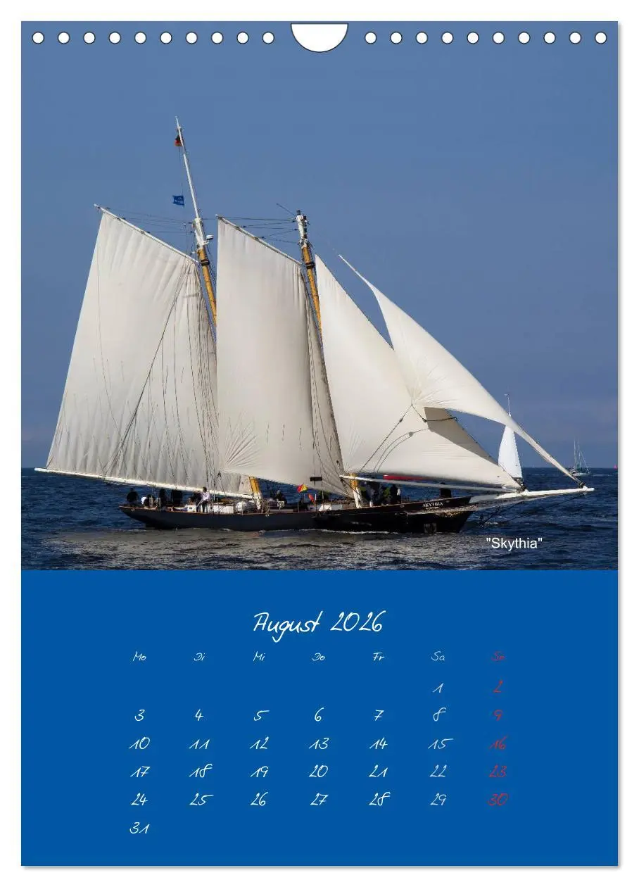 Bild: 9783516470147 | Unter Segeln (Wandkalender 2026 DIN A4 hoch), CALVENDO Monatskalender