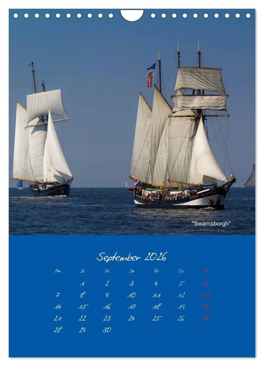 Bild: 9783516470147 | Unter Segeln (Wandkalender 2026 DIN A4 hoch), CALVENDO Monatskalender