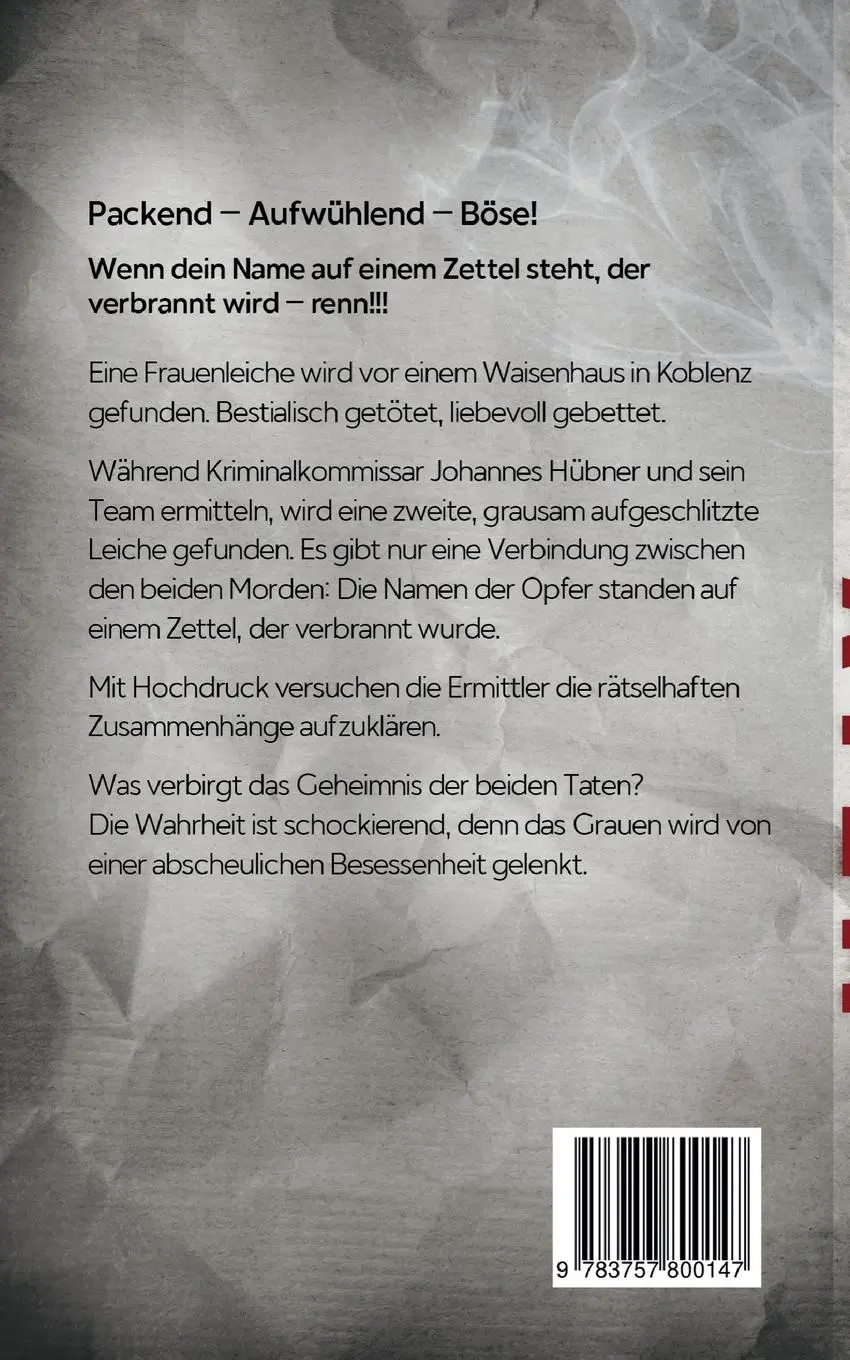 Rückseite: 9783757800147 | Tiefschwarzer Atem | Andrea Reinhardt | Taschenbuch | 360 S. | Deutsch