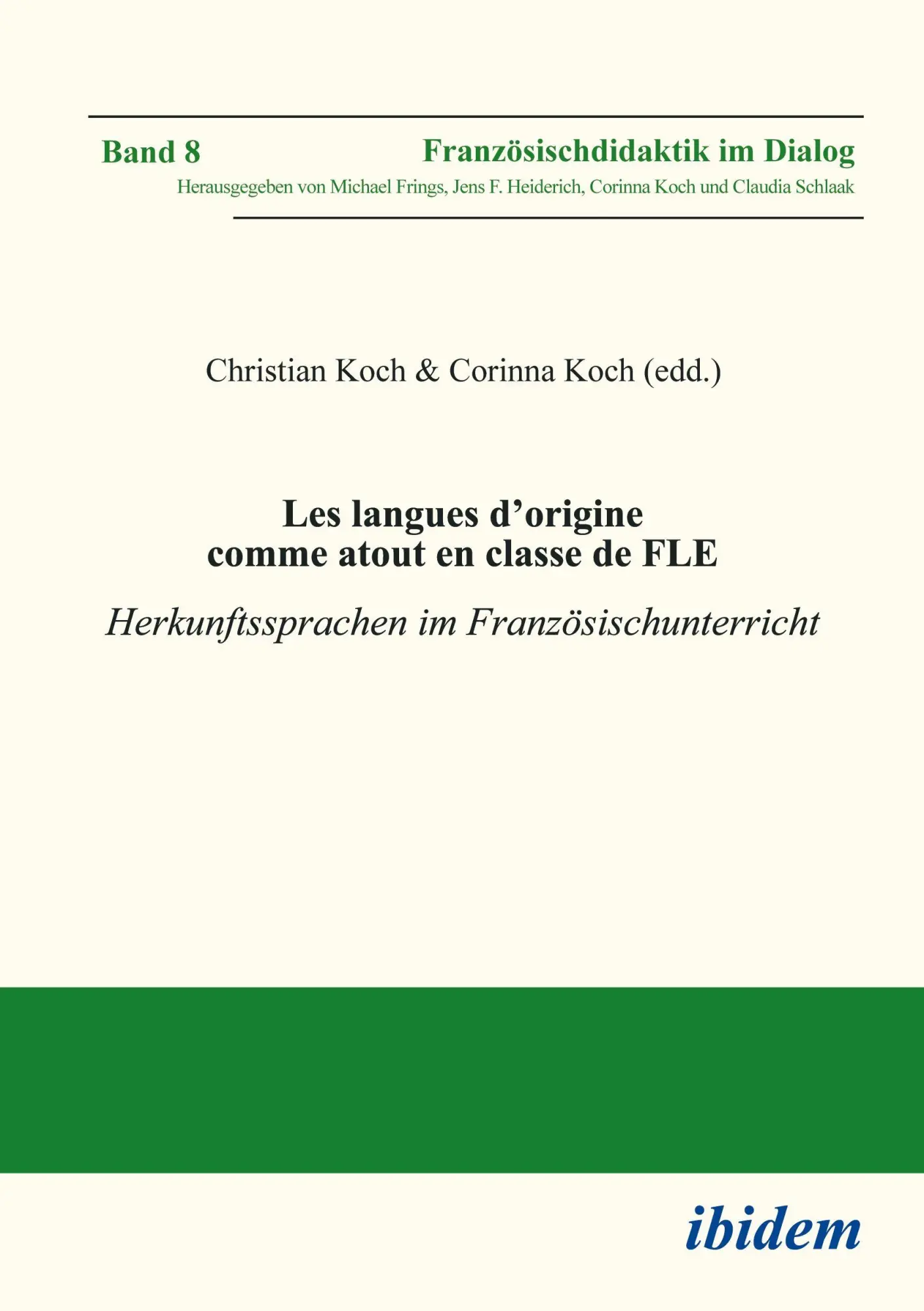 Cover: 9783838220147 | Les langues d'origine comme atout en classe de FLE | Corinna Koch Koch