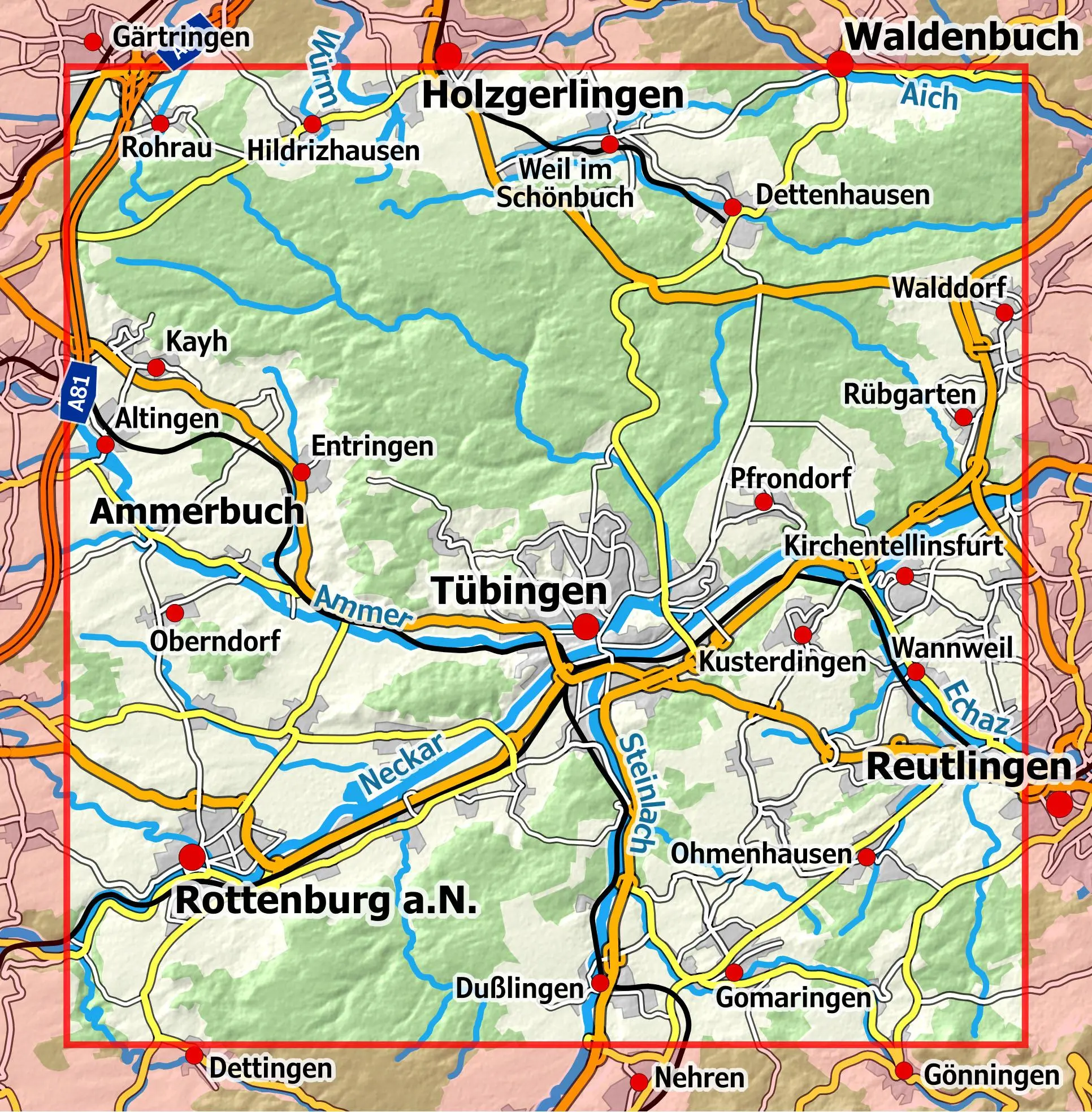 Bild: 9783960990147 | Naturpark Schönbuch - Tübingen 1 : 25 000 | NaturNavi | (Land-)Karte