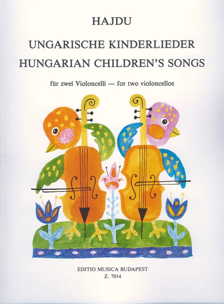 Cover: 9790080070147 | Ungarische Kinderlieder für 2 Violoncelli Spielpartitur | Mihaly Hajdu