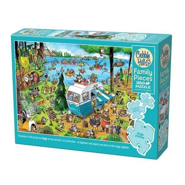 Cover: 625012470247 | Verrückter Campingausflug 350 Teile | PUZZLES | Spiel | 3847024 | 2025