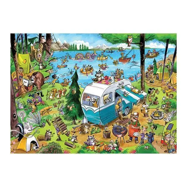 Bild: 625012470247 | Verrückter Campingausflug 350 Teile | PUZZLES | Spiel | 3847024 | 2025