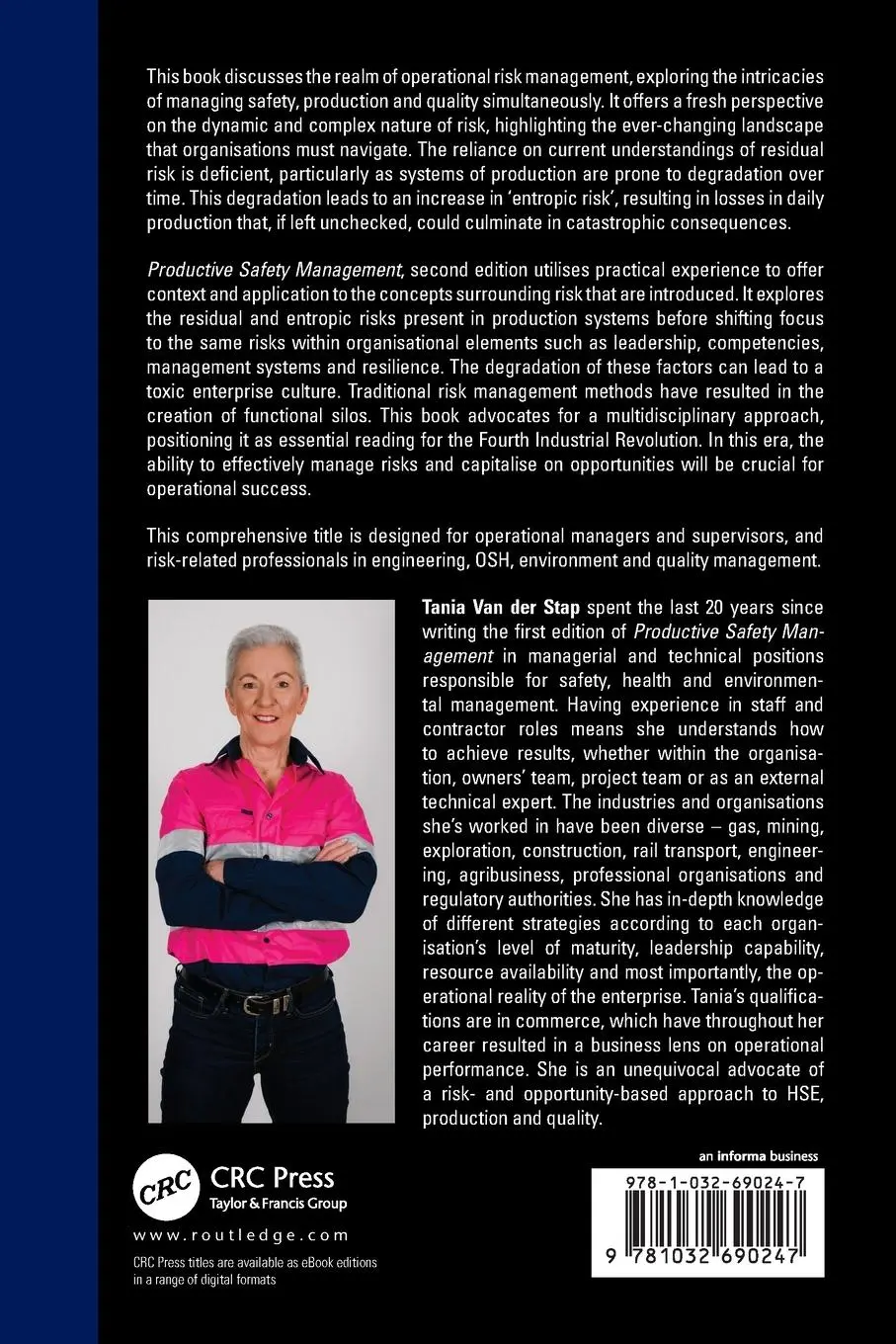 Rückseite: 9781032690247 | Productive Safety Management | Tania van der Stap | Taschenbuch | 2024