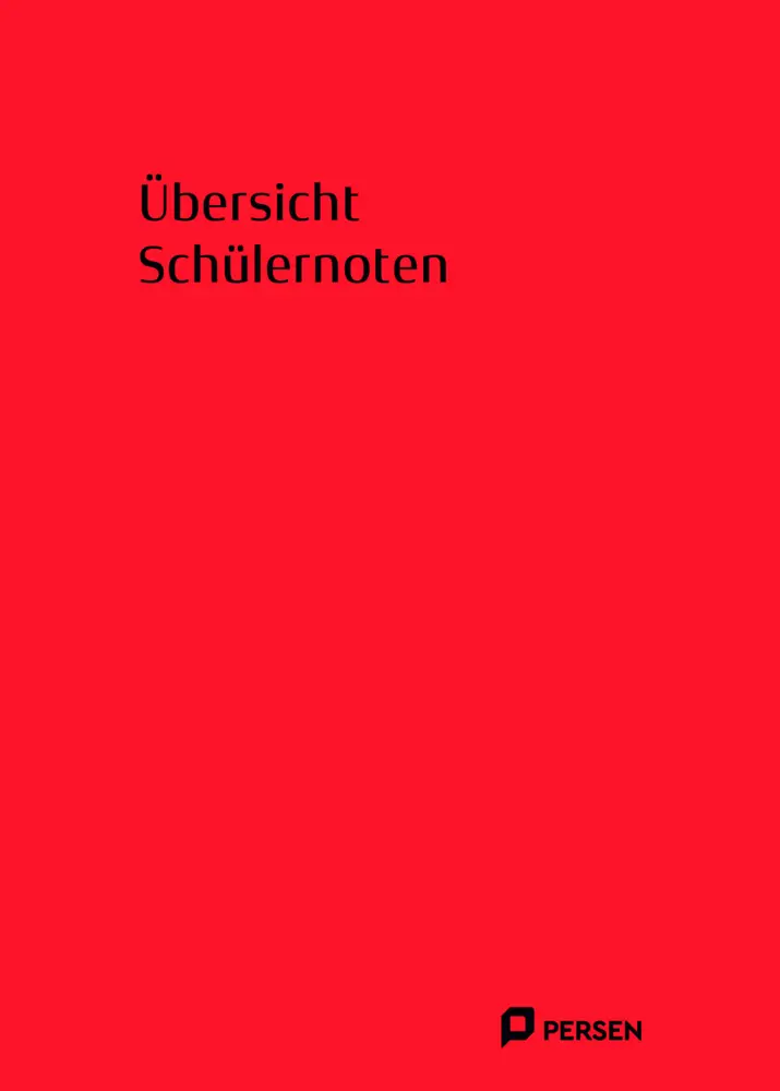 Cover: 9783403290247 | Übersicht Schülernoten | (Alle Klassenstufen) | Kalender | Kalender