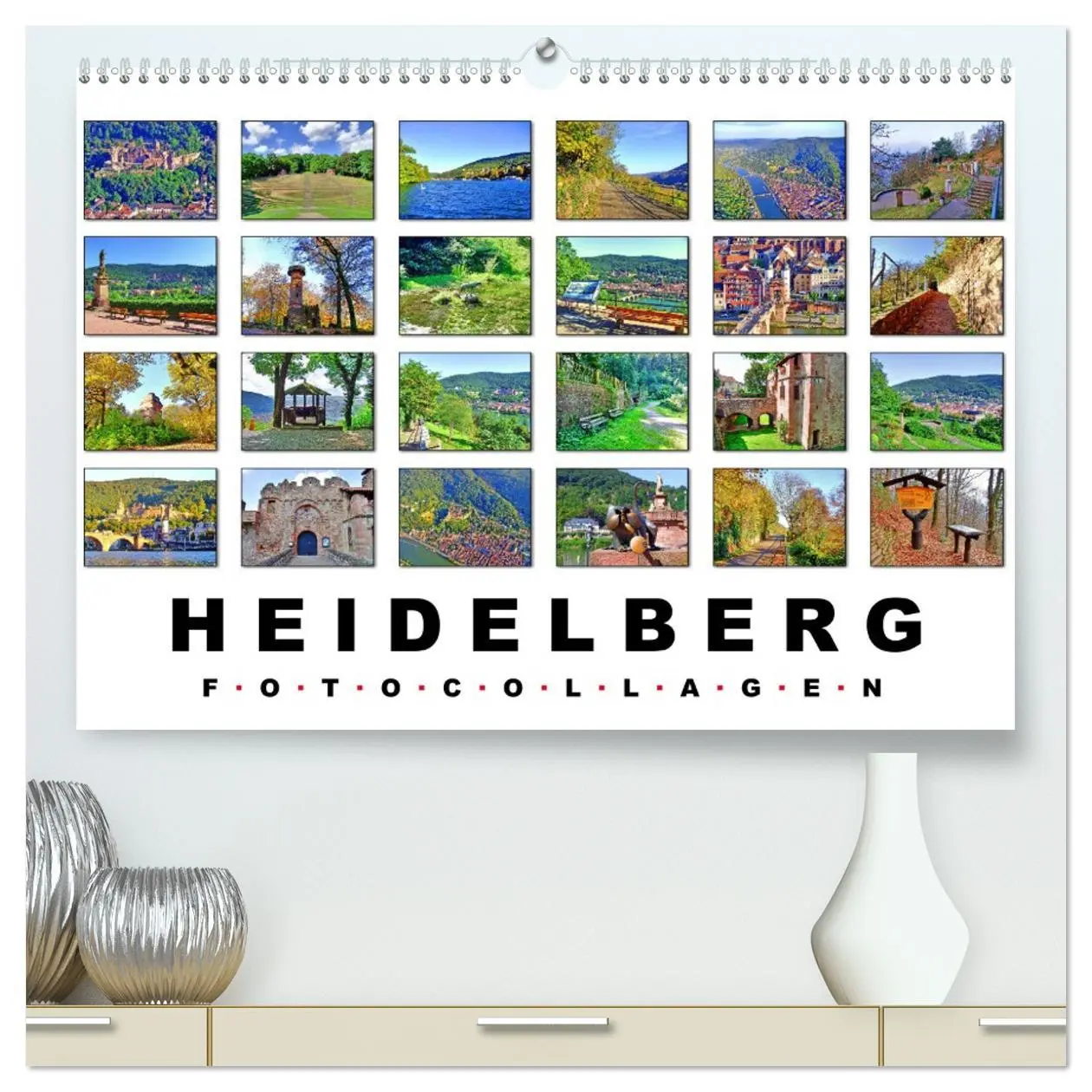Cover: 9783457750247 | Heidelberg Fotocollagen (hochwertiger Premium Wandkalender 2026 DIN...