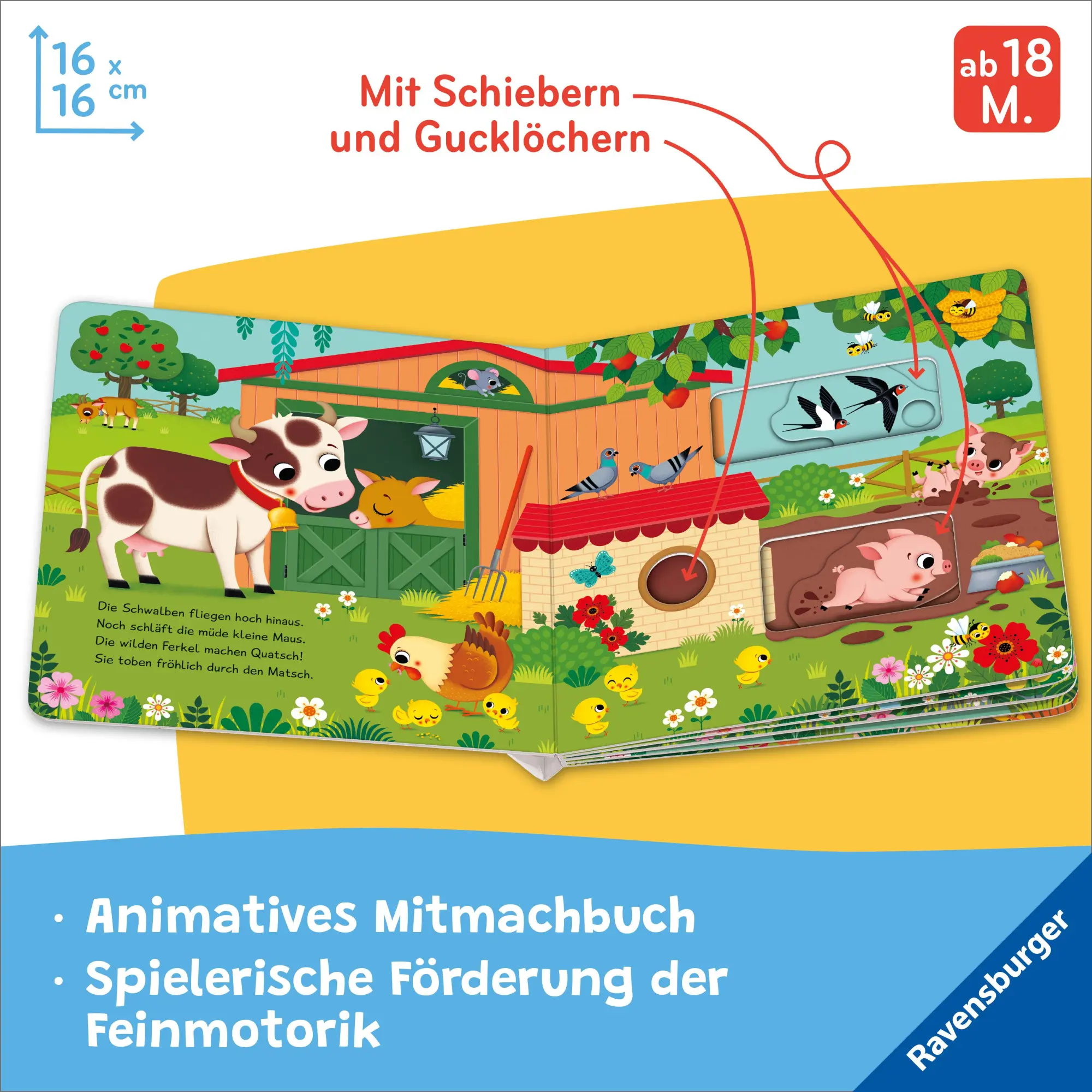 Bild: 9783473420247 | Mein Schiebe-Mitmachbuch - Lieblingstiere | Bernd Penners | Buch