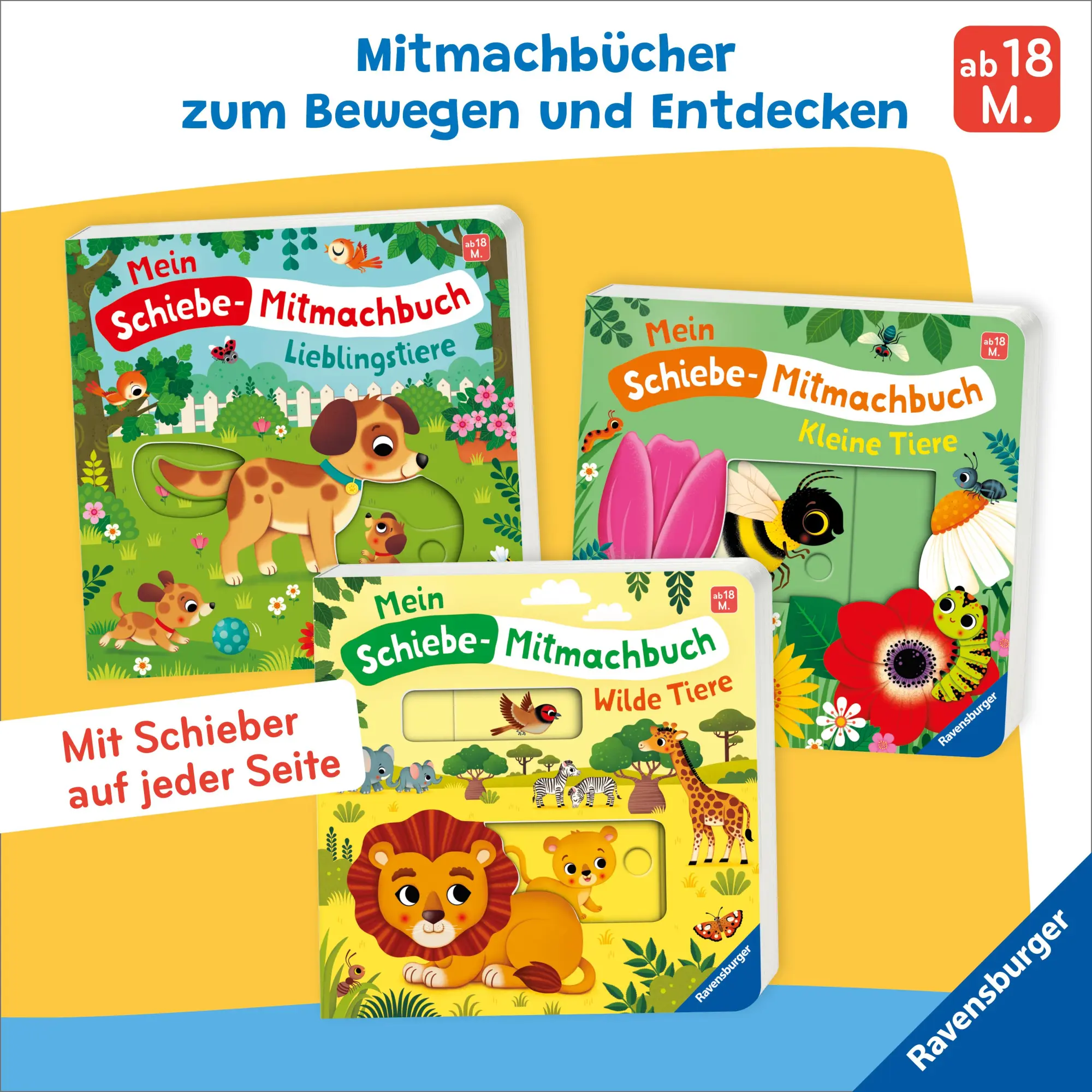 Bild: 9783473420247 | Mein Schiebe-Mitmachbuch - Lieblingstiere | Bernd Penners | Buch