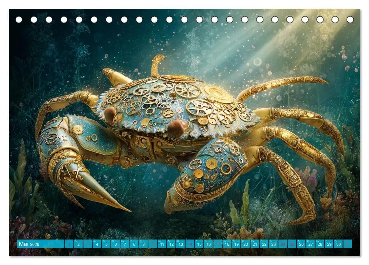Bild: 9783516600247 | Aqua Mechanica - Steampunk unter dem Meer (Tischkalender 2026 DIN...