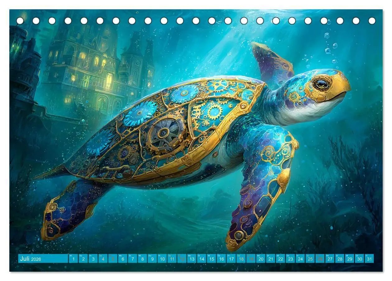 Bild: 9783516600247 | Aqua Mechanica - Steampunk unter dem Meer (Tischkalender 2026 DIN...