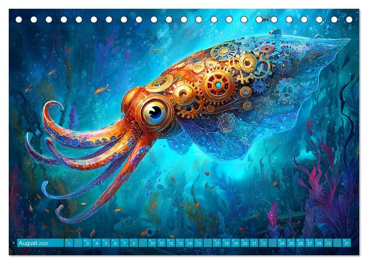 Bild: 9783516600247 | Aqua Mechanica - Steampunk unter dem Meer (Tischkalender 2026 DIN...