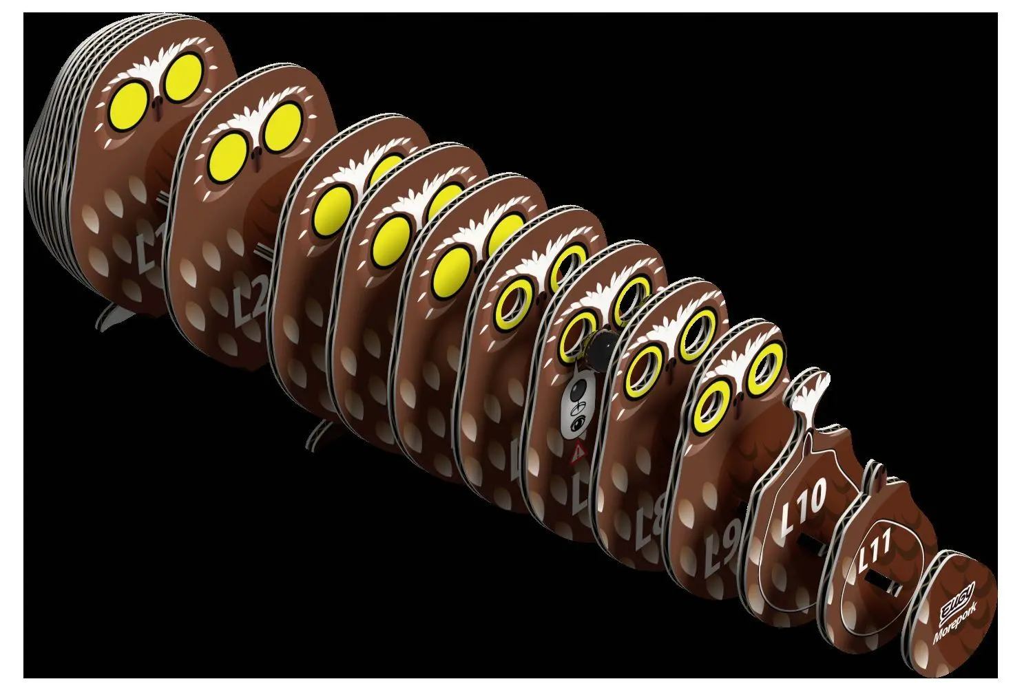 Bild: 9421035150347 | EUGY - 3D Bastelset Kuckuckskauz | Kit (Bastelset) | In Karton | 2026