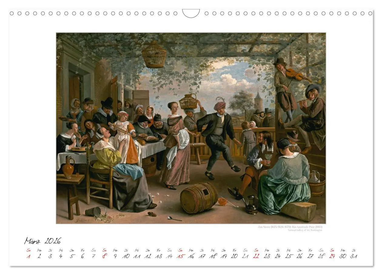 Bild: 9783457290347 | Party Time - Das Fest in der Kunst Kunstkalender (Wandkalender 2026...