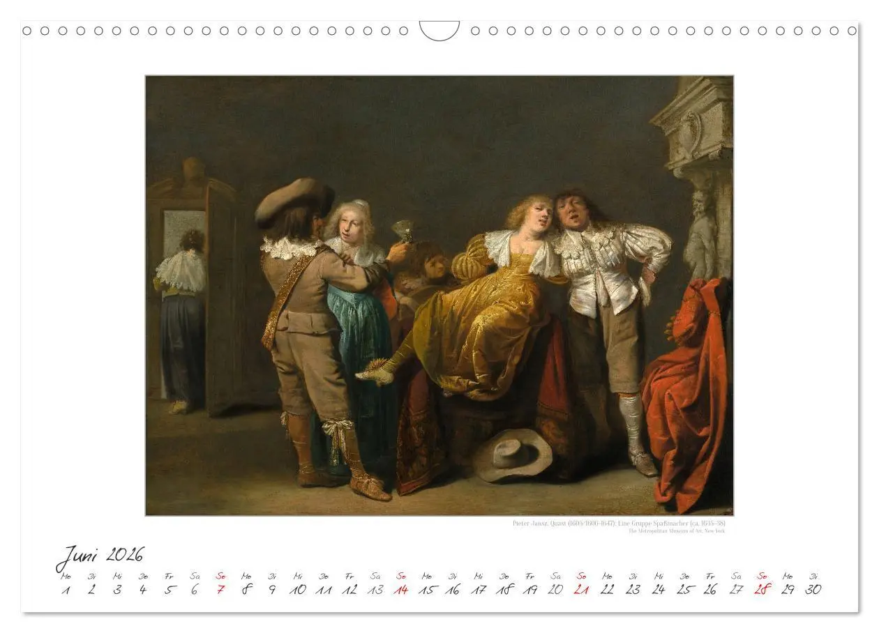 Bild: 9783457290347 | Party Time - Das Fest in der Kunst Kunstkalender (Wandkalender 2026...