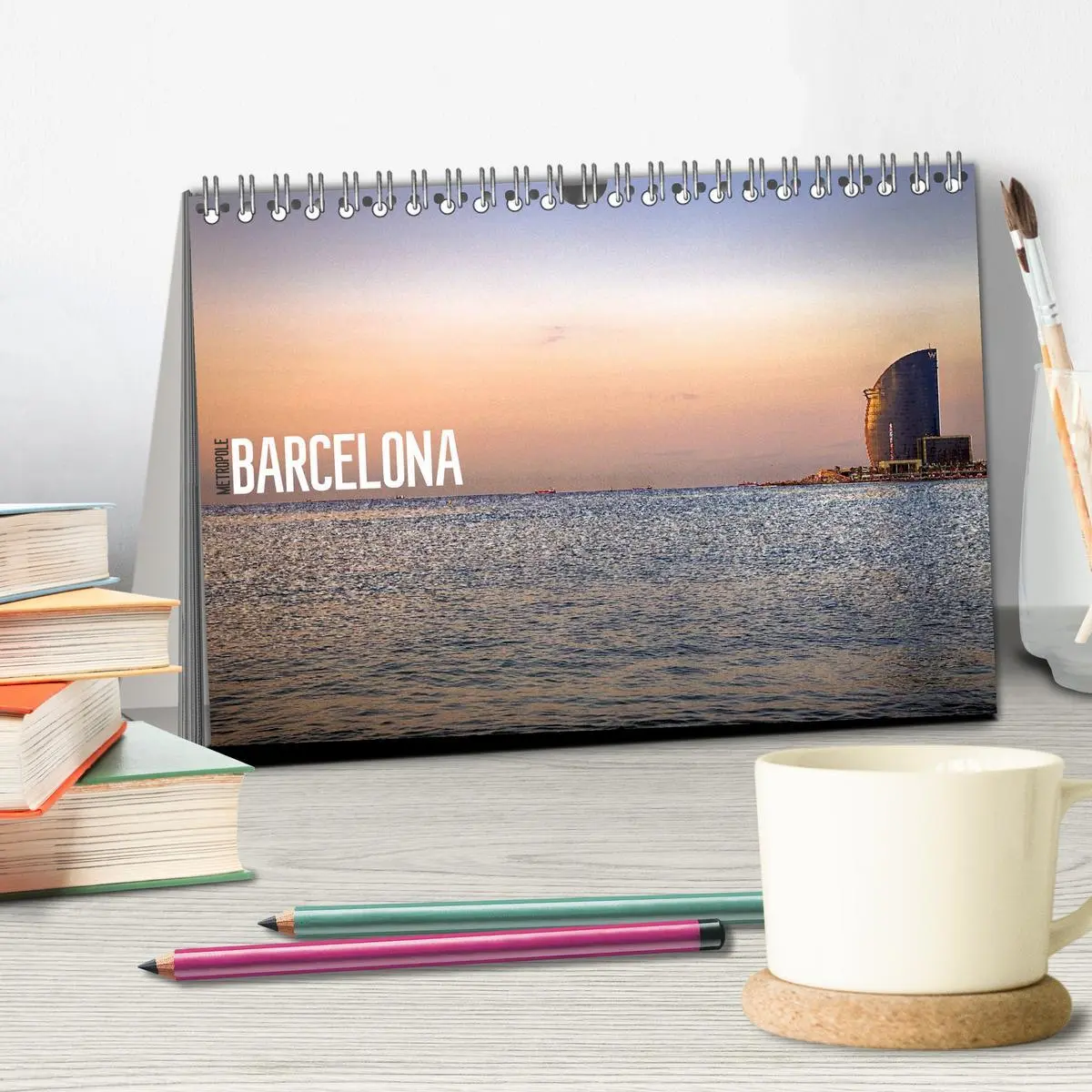 Bild: 9783516210347 | Metropole Barcelona (Tischkalender 2026 DIN A5 quer), CALVENDO...