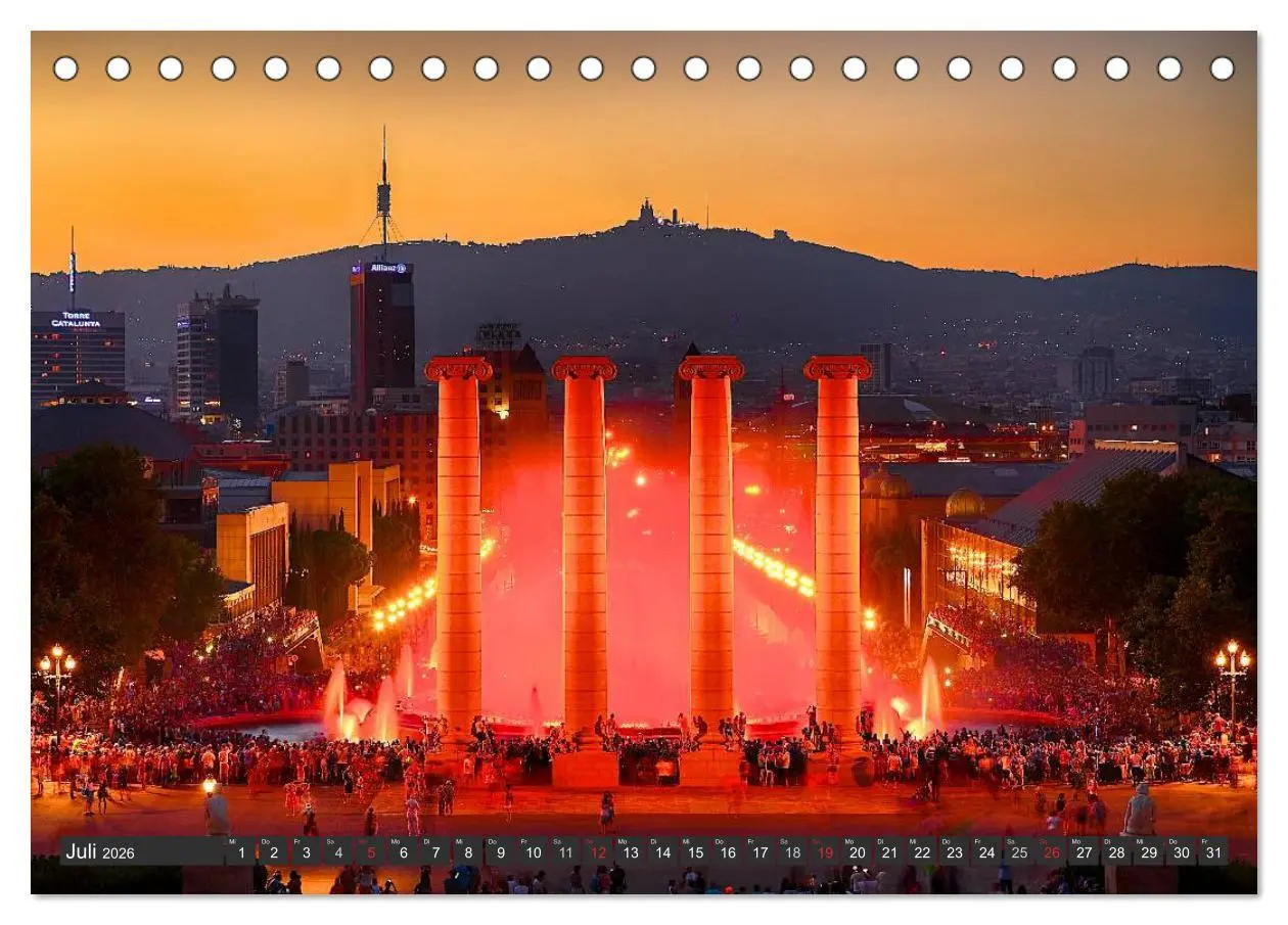 Bild: 9783516210347 | Metropole Barcelona (Tischkalender 2026 DIN A5 quer), CALVENDO...