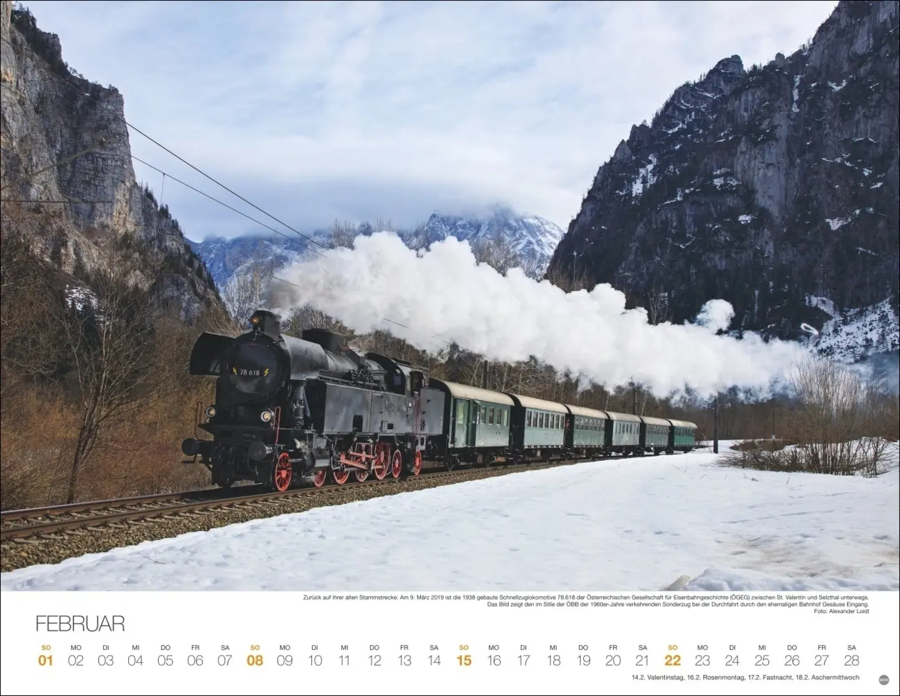 Bild: 9783756410347 | Feurige Dampfloks Posterkalender 2026 | Heye | Kalender | 14 S. | 2026