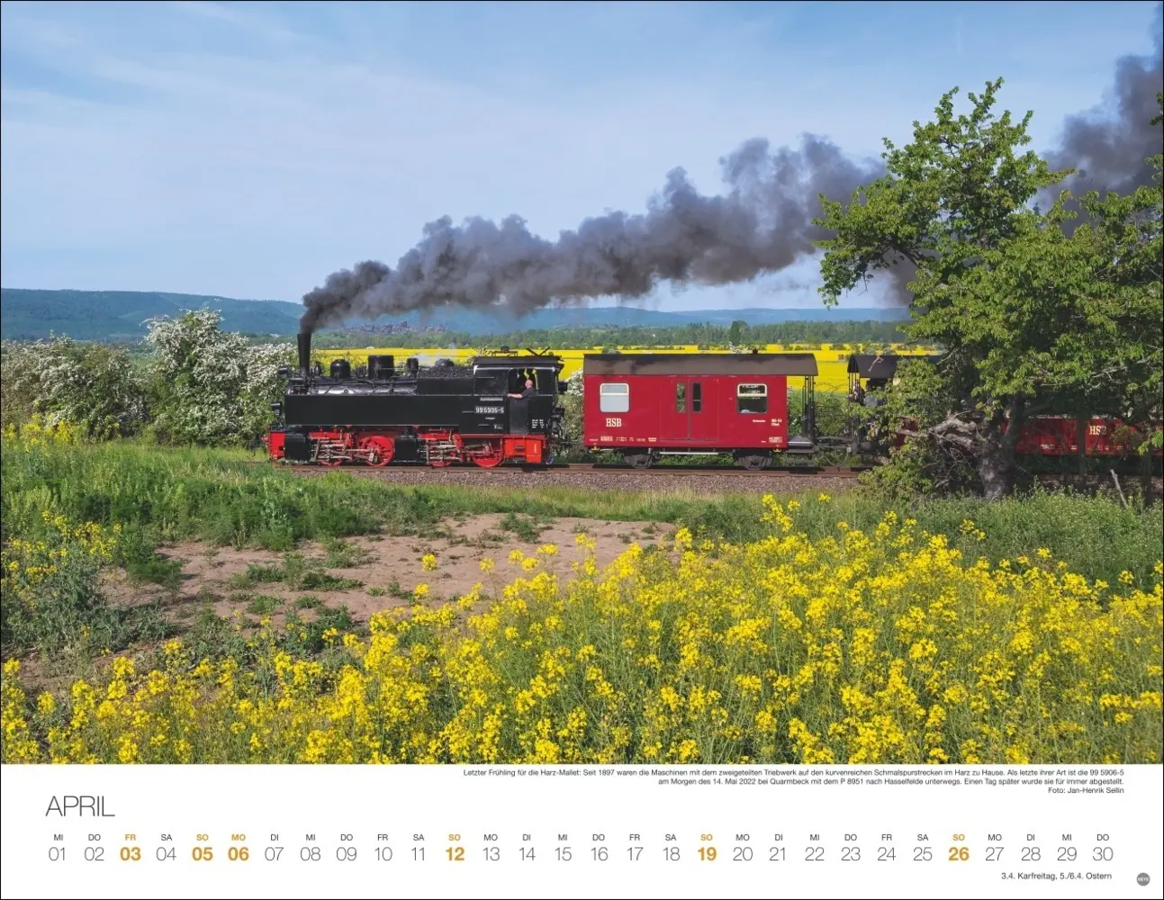 Bild: 9783756410347 | Feurige Dampfloks Posterkalender 2026 | Heye | Kalender | 14 S. | 2026