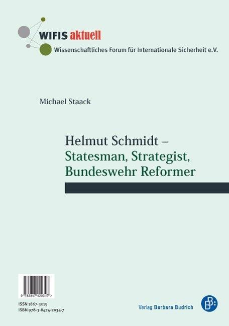 Cover: 9783847420347 | Helmut Schmidt | Michael Staack | Taschenbuch | 40 S. | Deutsch | 2016