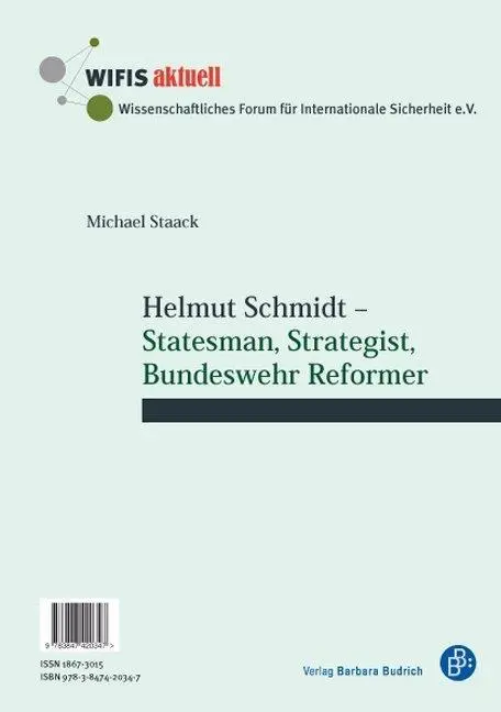 Cover: 9783847420347 | Helmut Schmidt | Michael Staack | Taschenbuch | 40 S. | Deutsch | 2016