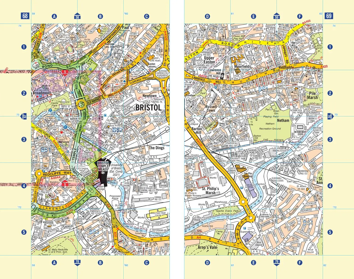Bild: 9780008560447 | Bristol and Bath A-Z Street Atlas | A-Z Maps | Taschenbuch | Englisch