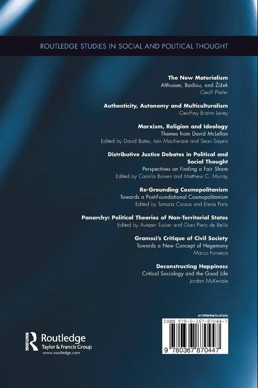 Rückseite: 9780367870447 | Deconstructing Happiness | Critical Sociology and the Good Life | Buch